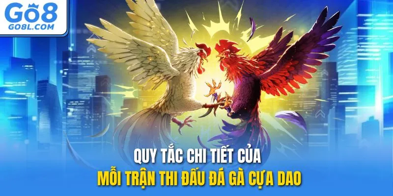 Quy tắc chi tiết của mỗi trận thi đấu đá gà cựa dao